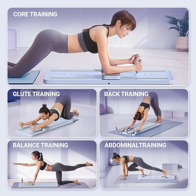 5-in-1 foldable pilates board