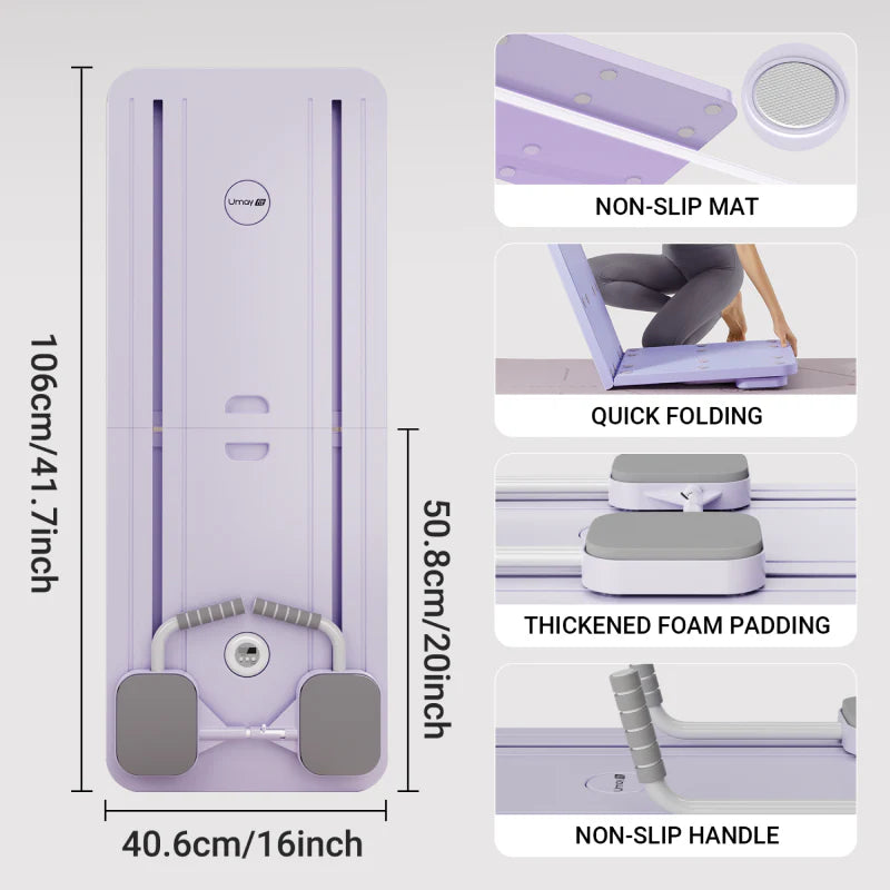 5-in-1 foldable pilates board