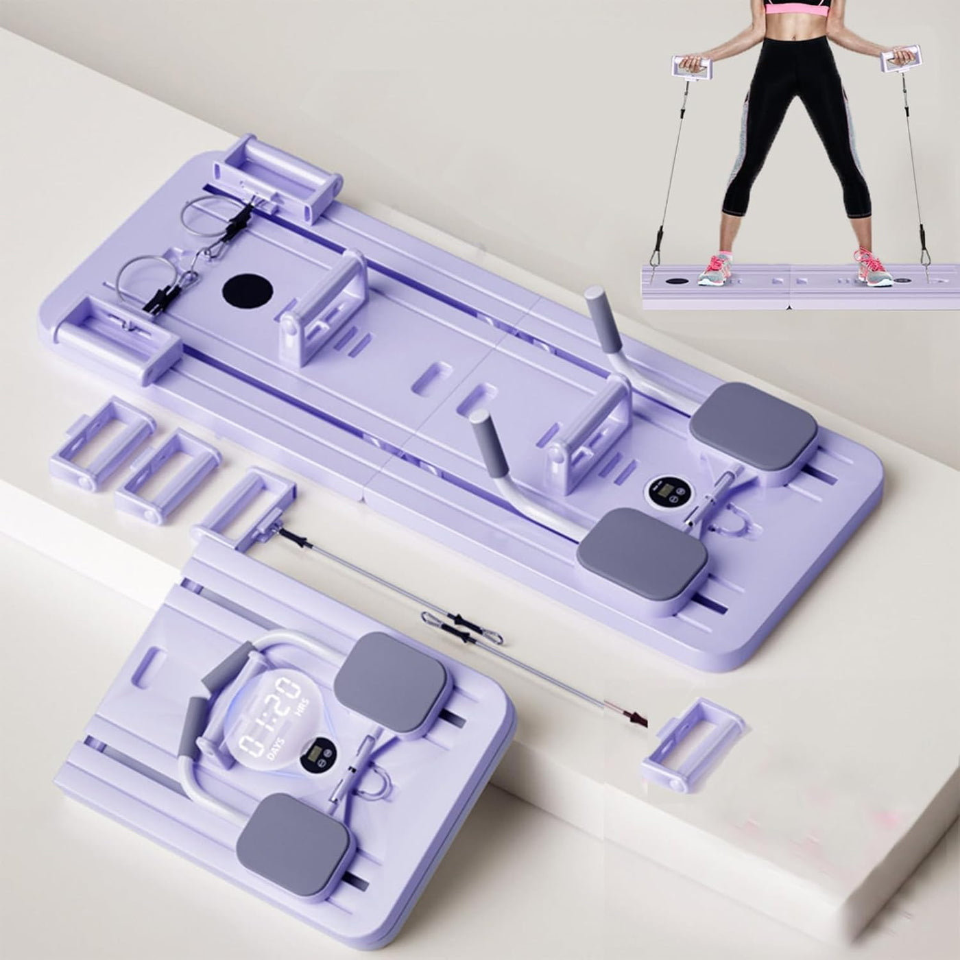 5-in-1 foldable pilates board